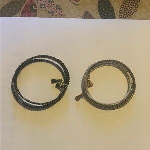 Black and Gray Beaded Bracelets